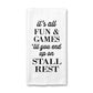 Stall Rest Funny Horse Towel, Equine Gift for Horse Lovers