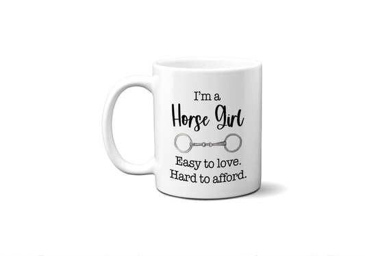 Horse Girl Coffee Mug, Funny Equestrian Gift, Equine Decor