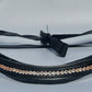 Hint of Rose Gold Browband - 17"