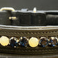 Dog Collars - Padded leather with beads or gems