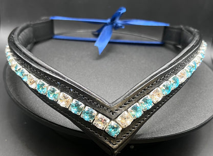 Aqua Stunner Browband - Quick Snap Loops