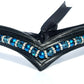 Teal & Bling Browband - Quick snap loops