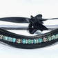 Turquoise Dreams Browband - Quick snap loops