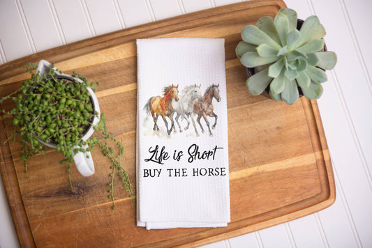 Buy the Horse Kitchen Towel, Horse Home Decor Equestrian