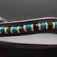 Black, Blue & Bling Browband - Quick Snap Loops